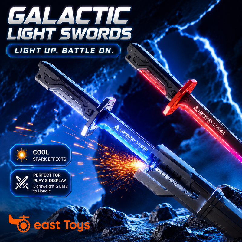 LED Light Saber Toy Sword – 7-Colour Flowing Light, Light-Up Action Toy