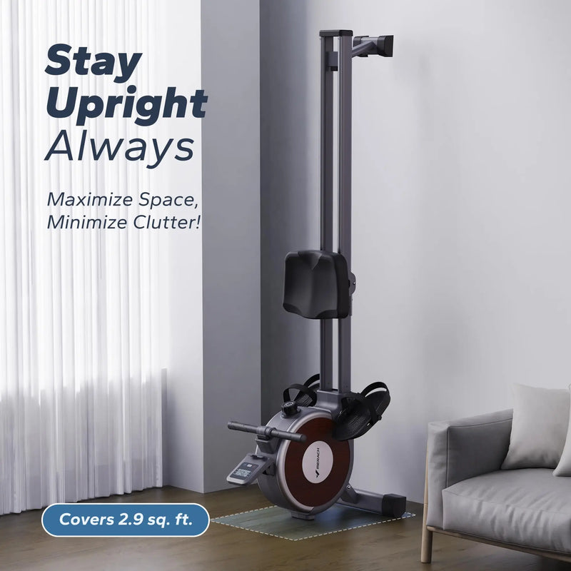 MERACH Rowing Machine Magnetic Rower Machine for Home 16 Levels Quiet Resistance Dual Slide Rail Max 350lb Weight Capacity  R02
