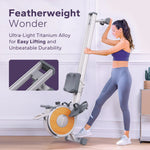 MERACH Rowing Machine Magnetic Rower Machine for Home 16 Levels Quiet Resistance Dual Slide Rail Max 350lb Weight Capacity  R02