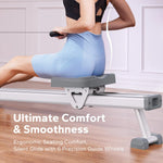 MERACH Rowing Machine Magnetic Rower Machine for Home 16 Levels Quiet Resistance Dual Slide Rail Max 350lb Weight Capacity  R02
