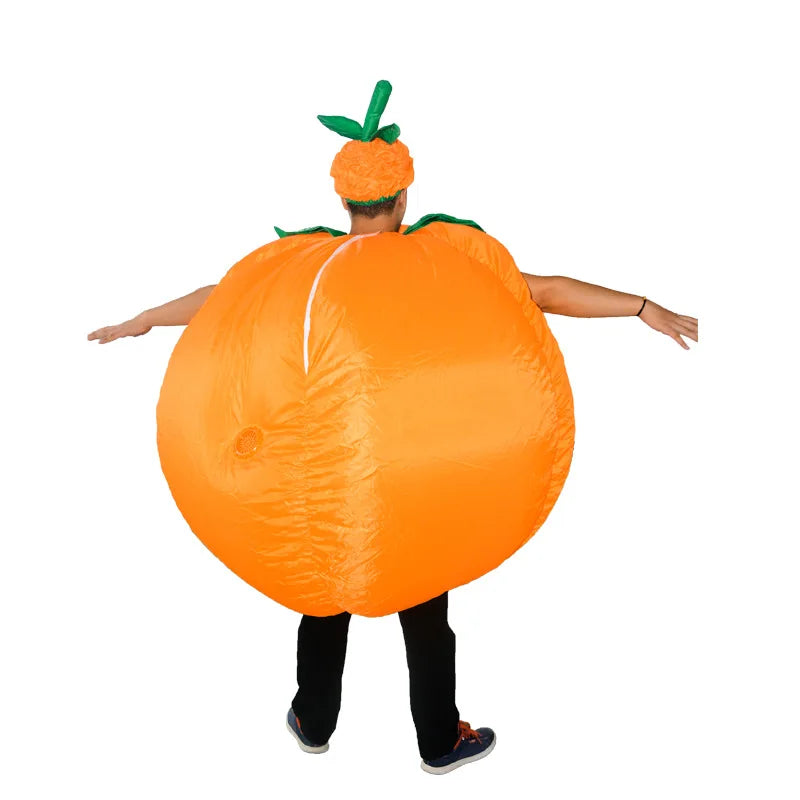 Inflatable Pumpkin Costume for Adults – Funny Halloween Cosplay Outfit for Men & Women, Perfect for Bars, Clubs, Dance Parties & Events