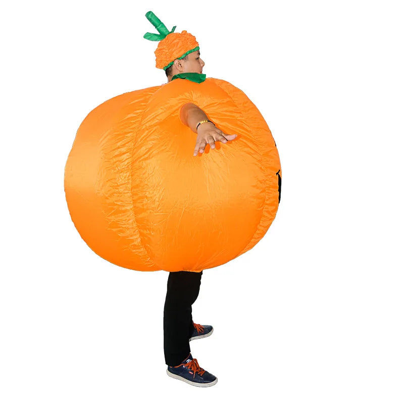 Inflatable Pumpkin Costume for Adults – Funny Halloween Cosplay Outfit for Men & Women, Perfect for Bars, Clubs, Dance Parties & Events