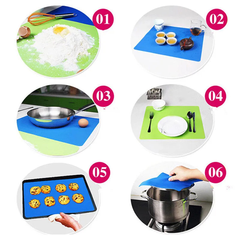 Bakemester Silicone Mat Baking Liner Oven Mat 40x30cm, Heat Insulation Pad Dough Maker Pastry Kneading Rolling Dough Pad Kitchen Accessories