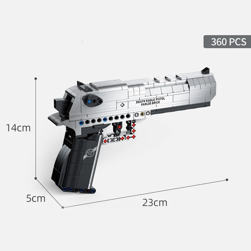Lego STYLE Technique Guns Kit Revolving Pistol Sets SWAT Military WW2 Weapons