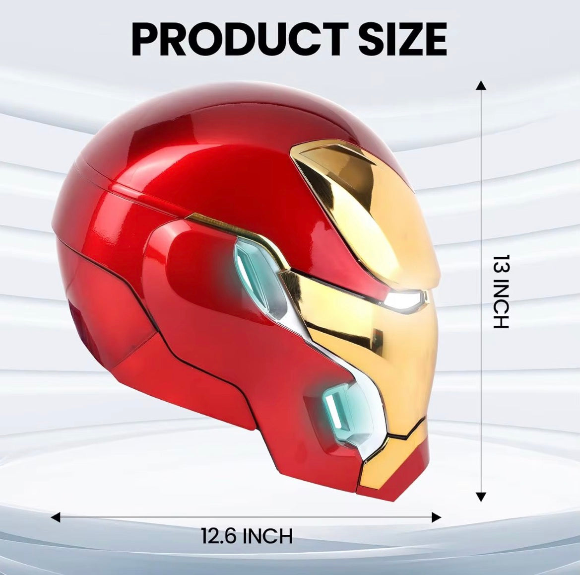 Iron Man MK50 Electronic mask & LED Display Stand