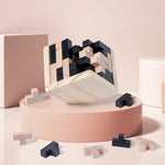 3D Cube Puzzle Luban Interlocking Creative Educational Wooden Toy