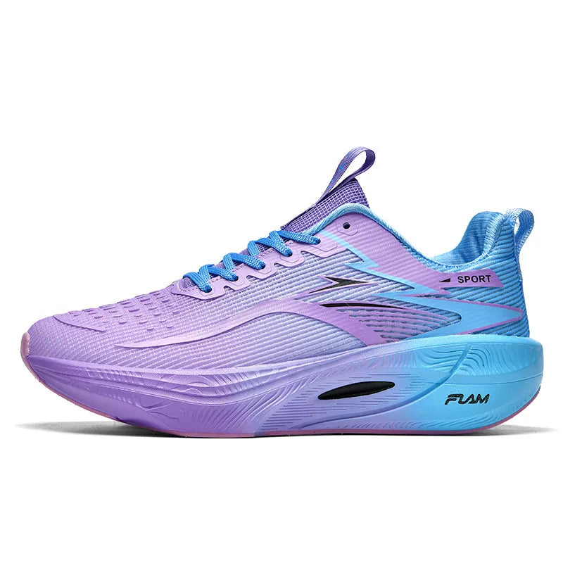 Marathon Men Sports Running Shoes Carbon Board Air Cushion Breathable Lightweight Women's Comfortable Athletic Nonskid Sneakers