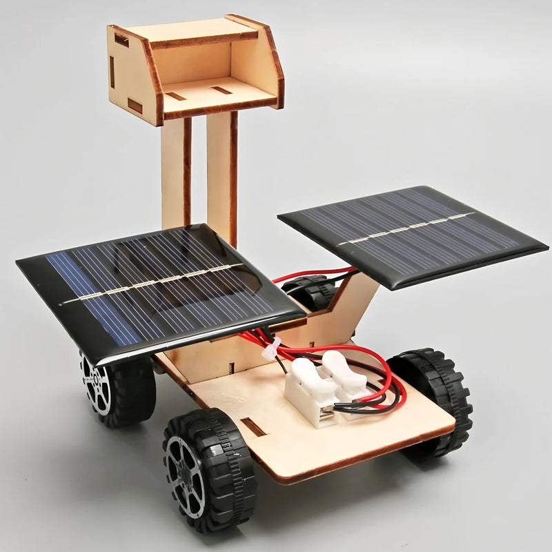 Solar Car Lunar Exploration Vehicle Children's Diy Hand-Assembled Model