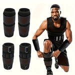 4 adjustable ankle/wrist weight straps - Weight packs for leg and arm training, suitable for walking and running exercises