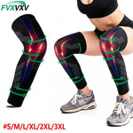 1/2PCS Full Leg Copper Compression Sleeves for Men And Women Long Knee Brace Support for Basketball, Running, Workout, Cycling