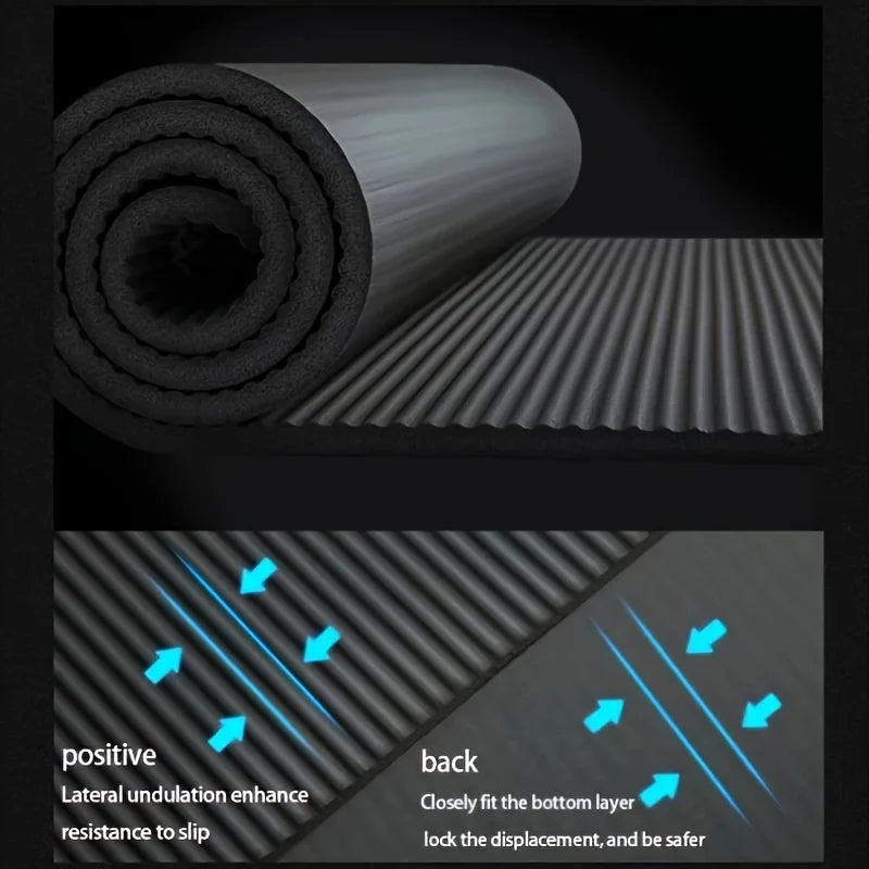 15/20mm Thick NBR Yoga Mat Moisture-proof Outdoor Non-Slip Durable Camping Picnic Mat Exercise Gym Fitness Workout