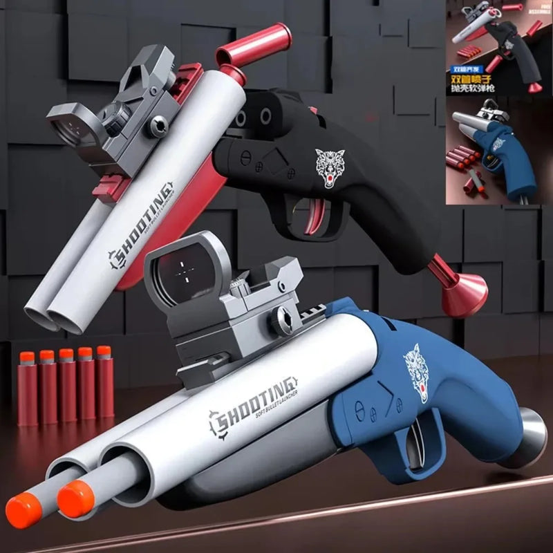 Double Barreled Toy Shotgun Dart Blasters