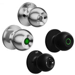 Smart Doorknob Fingerprint, Rechargeable Electronic Door Lock with Keys