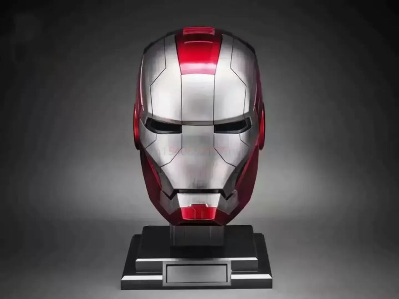 1:1 Iron Man MK5 Helmet – Wearable & Transformable Electronic Helmet, Voice-Activated Opening & Closing, Cosplay Costume Prop, Collectible Decoration & Gift