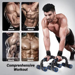 east Fitness Non-Slip Push Up H-Shaped Support Bar Stand Home Fitness Power Rack Gym Handles Pushup Bars Exercise Arm Chest Muscle Training