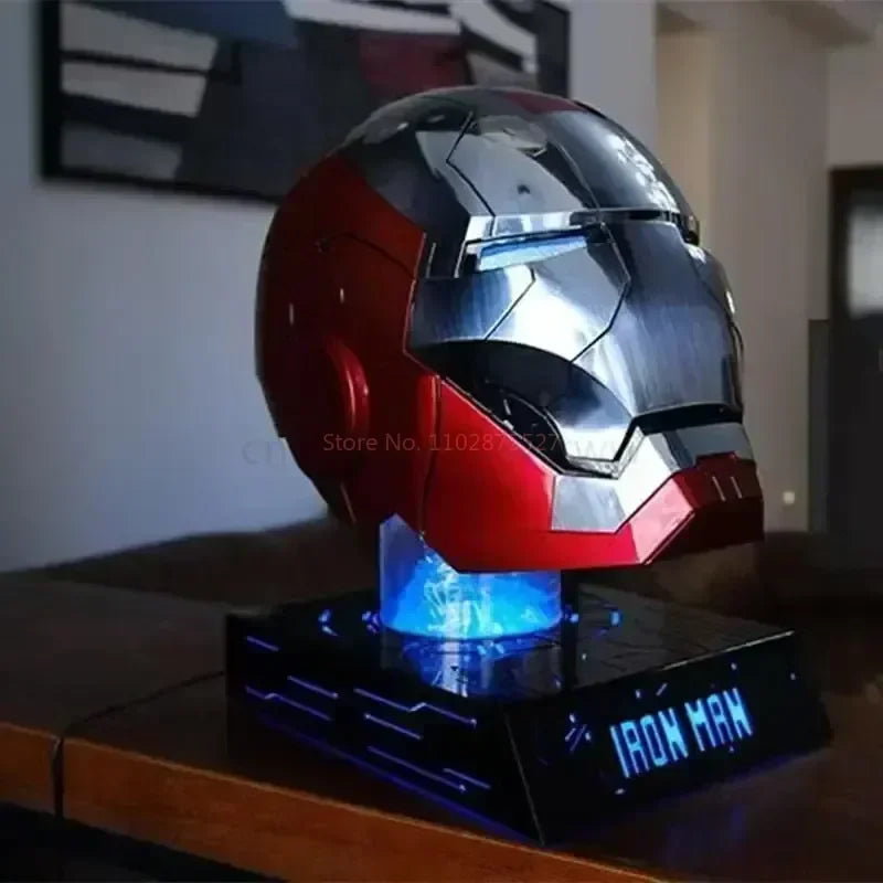 1:1 Iron Man MK5 Helmet – Wearable & Transformable Electronic Helmet, Voice-Activated Opening & Closing, Cosplay Costume Prop, Collectible Decoration & Gift