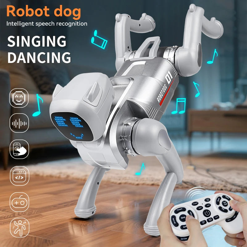 BK Toys Co. AI Smart RC Robot Dog Toys Voice Command, Programmable and more