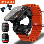 east Tech 2-in-1 smartwatch Bluetooth with headphones smartwatch
