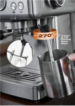 HiBREW 20Bar Semi Automatic Espresso Coffee Machine Temperature Adjustable 58mm Portafilter Cold/Hot Coffee Maker Metal