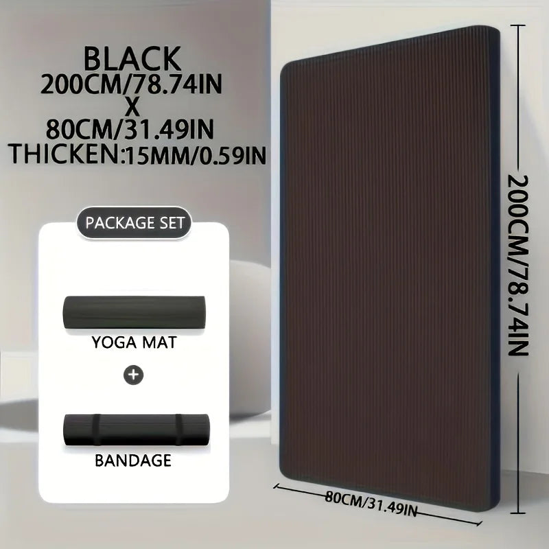 15/20mm Thick NBR Yoga Mat Moisture-proof Outdoor Non-Slip Durable Camping Picnic Mat Exercise Gym Fitness Workout
