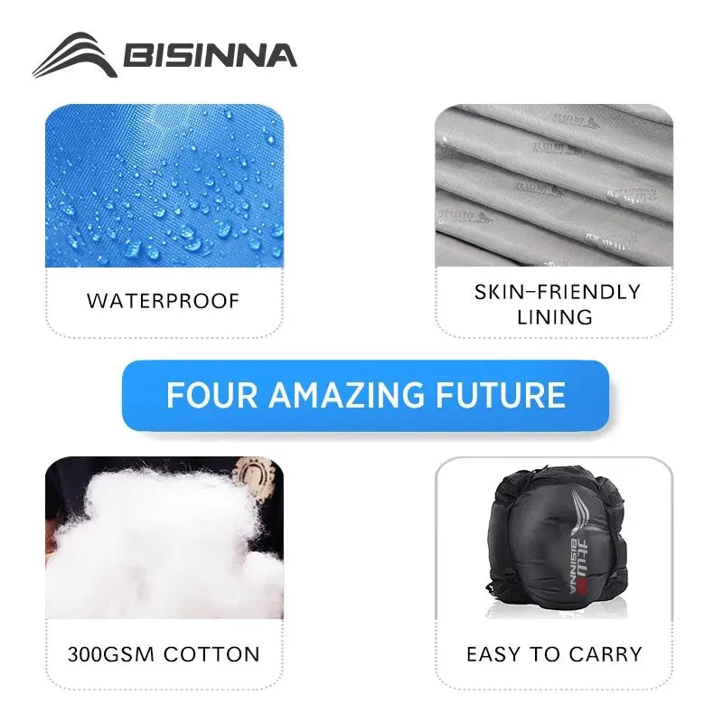 BISINNA Camping Sleeping Bag Ultralight Waterproof