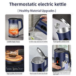 wAvvle 2.2L Stainless Steel Electric Digital Display Large Tea Kettle Auto-Shutoff Thermal Water Kettle 1500W Fast Boil Tea Pot Kettle