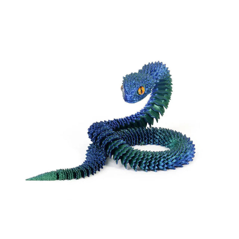 3D Printed Snake Realistic Snake Statue Movable Joint Fidget Toys
