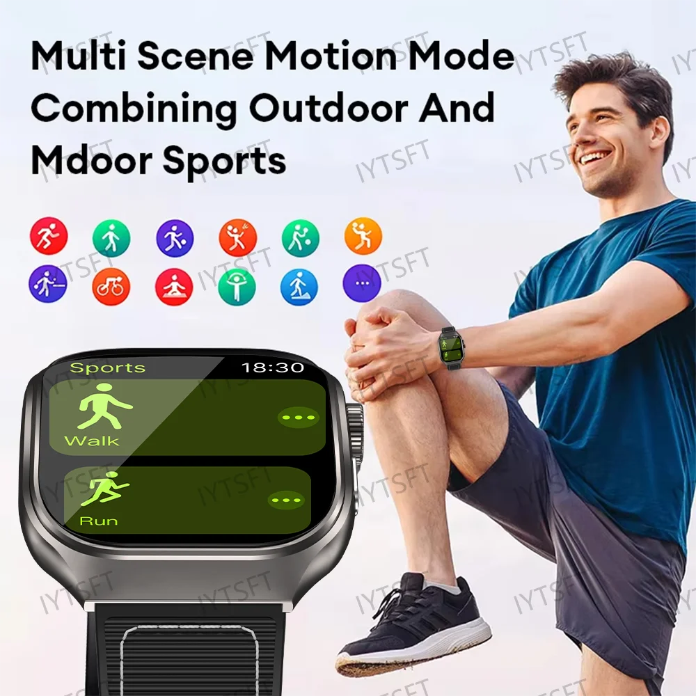 LAXASFIT 2.01 Inch Curved Screen Smart Watch