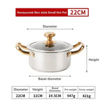east Essentials Stock 3, Stock Pot Honeycomb Non-stick Pot with lid