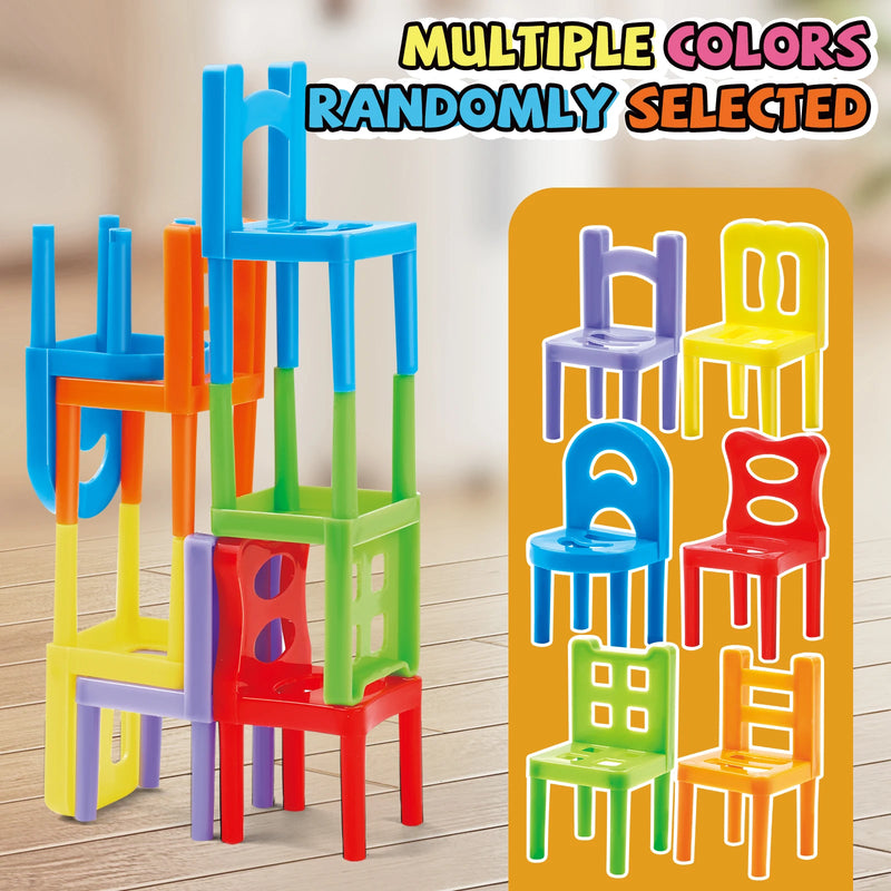 Chair Stacking Toy Set, Stacking Chairs, Parent-Child Gathering Interactive