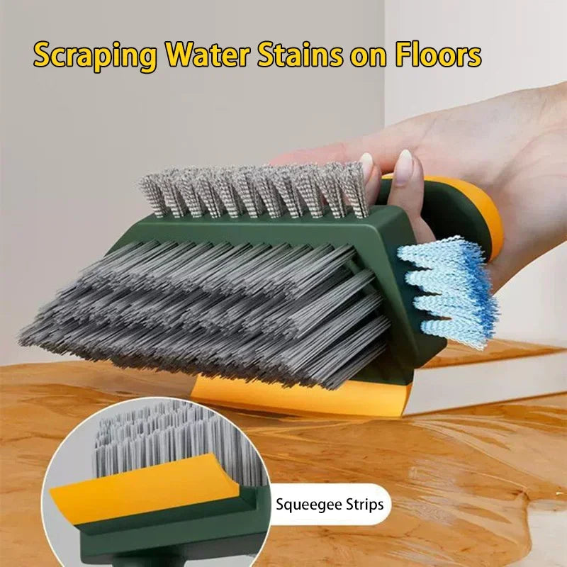 4 in 1 Squeegee Brush For Gap Groove Cleaning Tool Glass Scraper Kitchen Bathroom Floor Tire Cleaner Brushes Home Cleaning Brush
