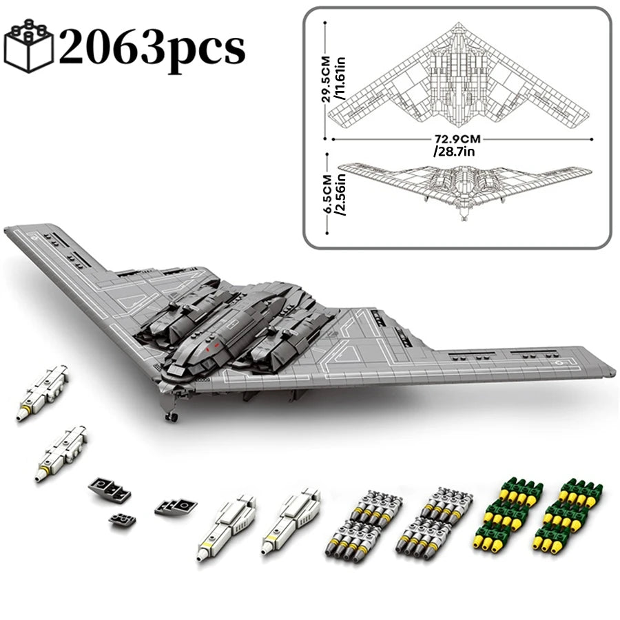 Lego STYLE B2 Stealth Bomber 2063pcs Building Blocks