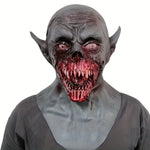Realistic Vampire Horror Mask – Bloody Demon Zombie Full-Head & Neck Latex Mask for Halloween Cosplay