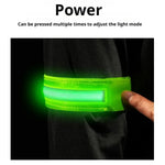 Night Running Armband LED Light Outdoor Sports USB Rechargeable Safety Belt Arm Leg Warning Wristband Cycling Bike Bicycle Light