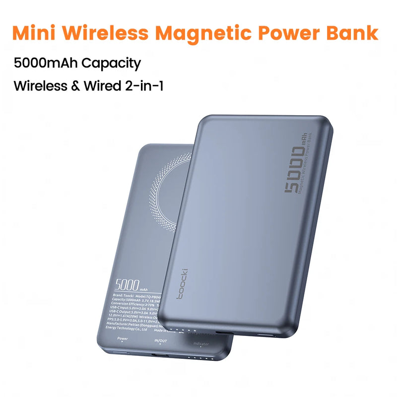 Toocki Magnetic Power Bank 5000mAh