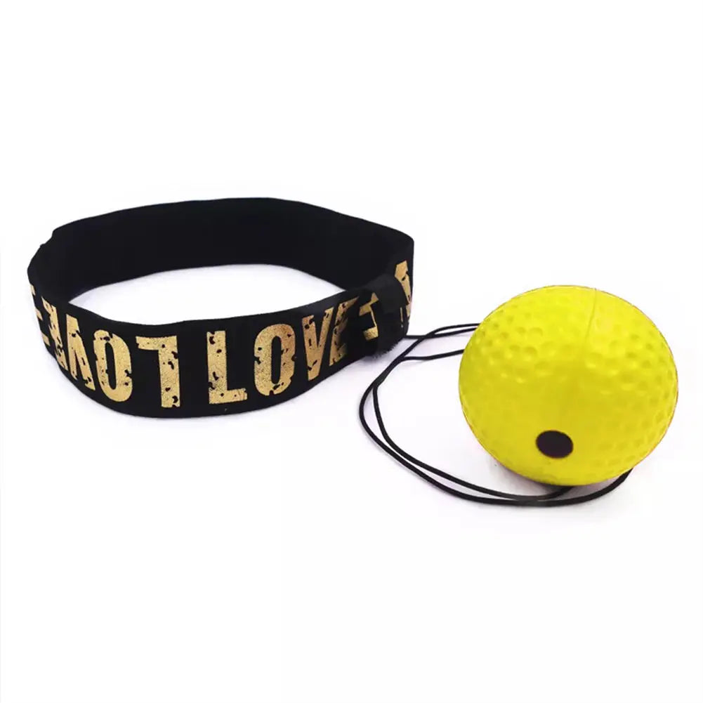 Meade Boxing Reflex Speed Punch Ball Boxing Rubber Balls for Agility Reaction Training with Sweatband Fitness Equipments Accessories