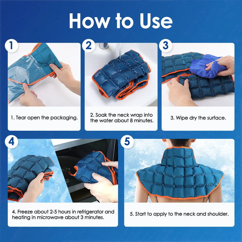 Large Ice Pack For Back/Waist/Knee/Shoulder Reusable Hot And Cold Compress Gel Pad Sports Injury Care Swelling Bruise Ice Wrap