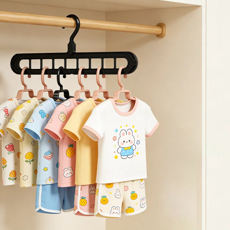 9-Hole Clothes Hanger Organizer Wardrobe Space Saving Storage Hanger for Clothes Folding Magic Hangers Closet Drying Racks Home