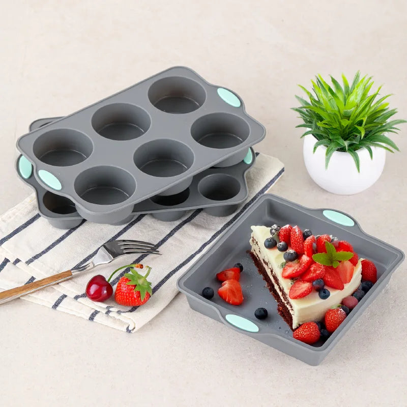 east Essentials High-temperature resistant silicone cake Mold, chiffon cookie, toast muffin cup, non-stick cake Mold, baking Mold