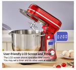 BioloMix Kitchen Food Stand Mixer, Blender, Quiet Motor, Cream Egg Whisk, Whip Dough Kneader, 6-Speed, 1200 W, 6 L