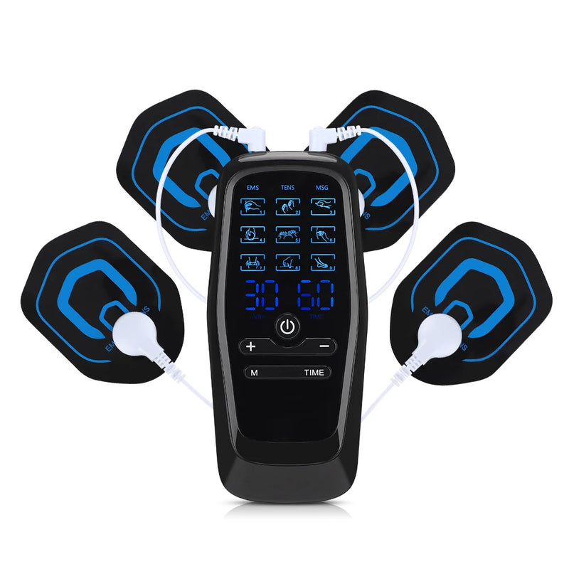EMS Tens Muscle Stimulator Electric Full Body Massager 9 Modes 30 Levels Digital Pulse Physical Therapy Simulate Back Massage