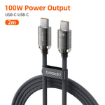 Toocki PD100W Fast Charging Cable USB C To C