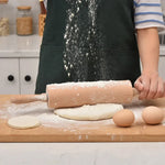 Beccarat Wooden Rolling Pin Professional Dough Roller Non-Stick Rolling Pin for Pasta Dough Pizza Baking Cookies Biscuit Fondant Cake