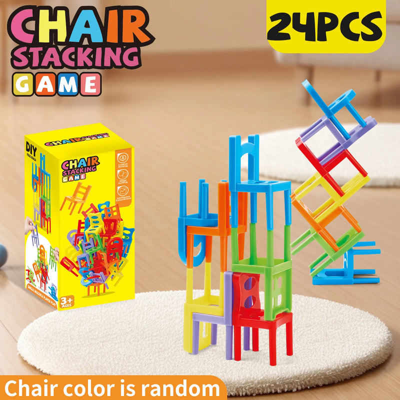 Chair Stacking Toy Set, Stacking Chairs, Parent-Child Gathering Interactive
