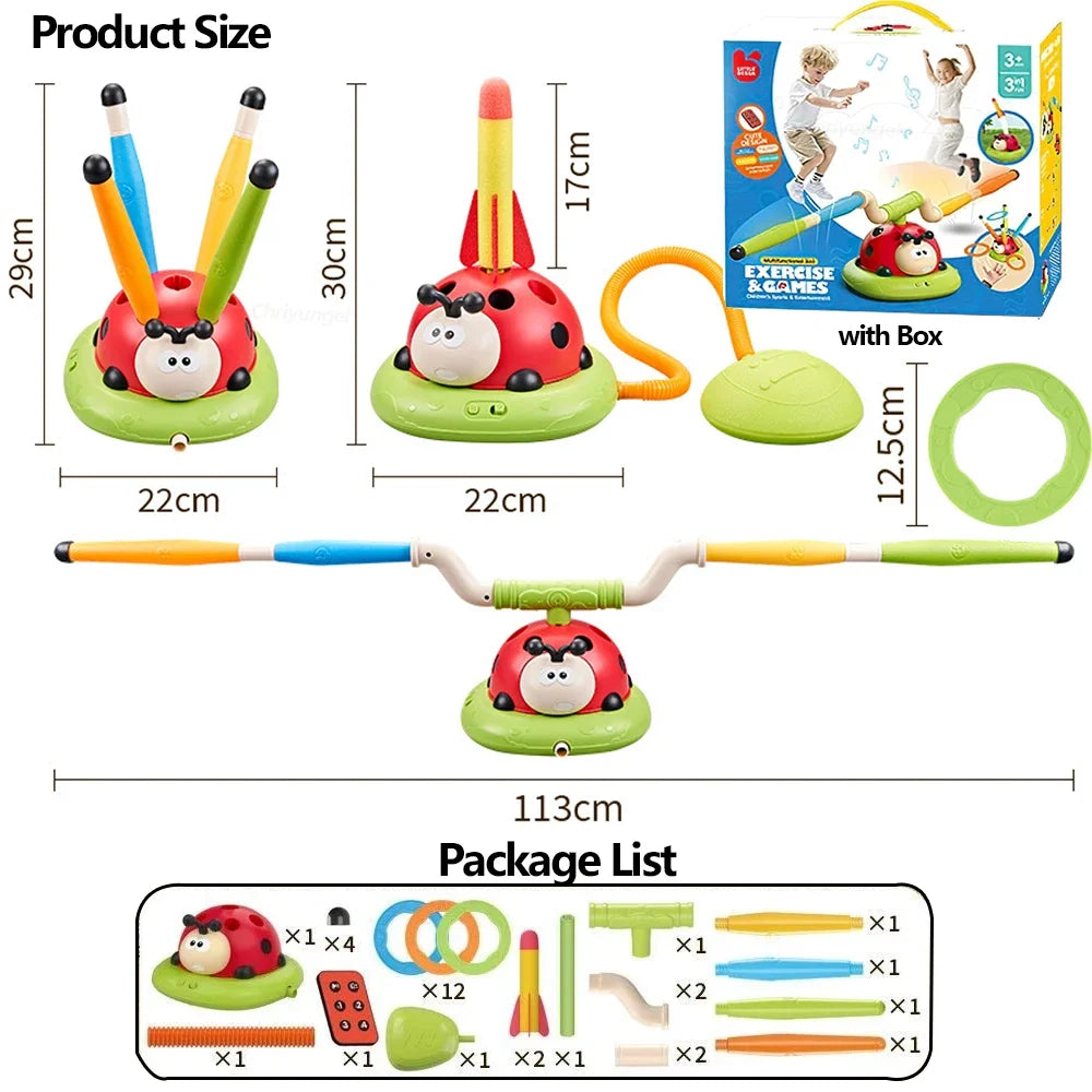 Musical Jump Sports Toys Multifunction Toss Ring Game