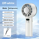 HOMEFISH Ice compress high-speed cooling fan handheld fans USB Rechargeable portable