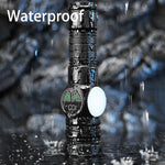 Gondiah Camping High Strong Power LED Flashlights USB Rechargeable Magnetic Tactical Torch with COB Side Light Camping Fishing Zoom Lantern
