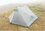 Aricxi tent 2 Person Outdoor Ultralight Camping Tent 3 Season Professional 15D Silnylon Rodless Tent grey black