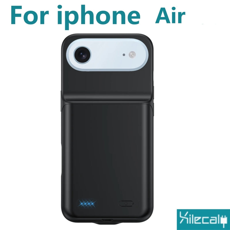 Xilecaly Smart Battery Charger Case For iPhone, Battery Pack Power Bank External Charging Cover For iPhone