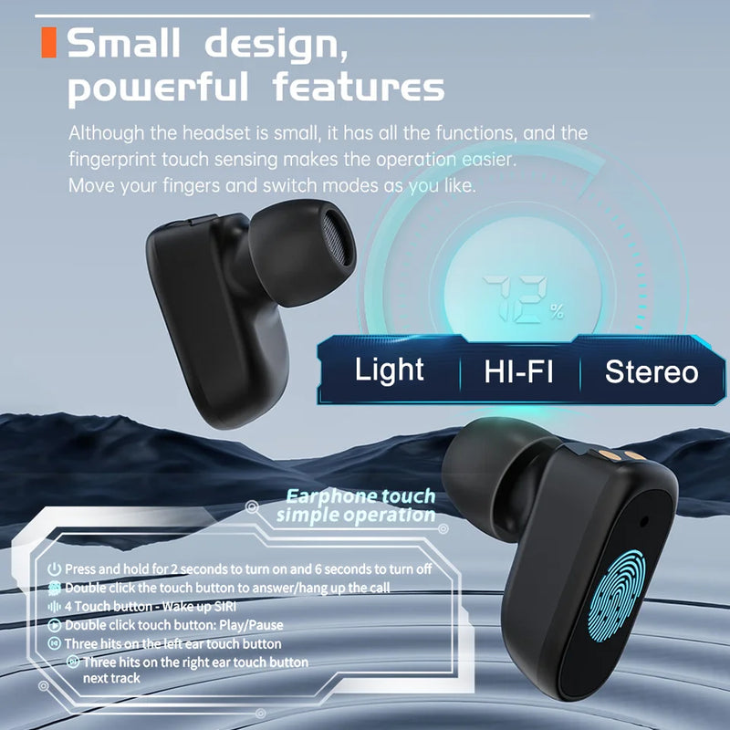 east Tech 2-in-1 smartwatch Bluetooth with headphones smartwatch